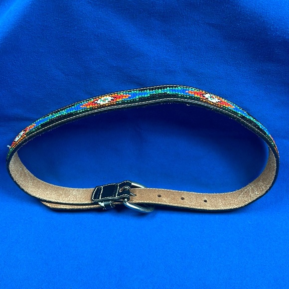Vintage 1980s gap beaded belt size medium - Picture 2 of 4